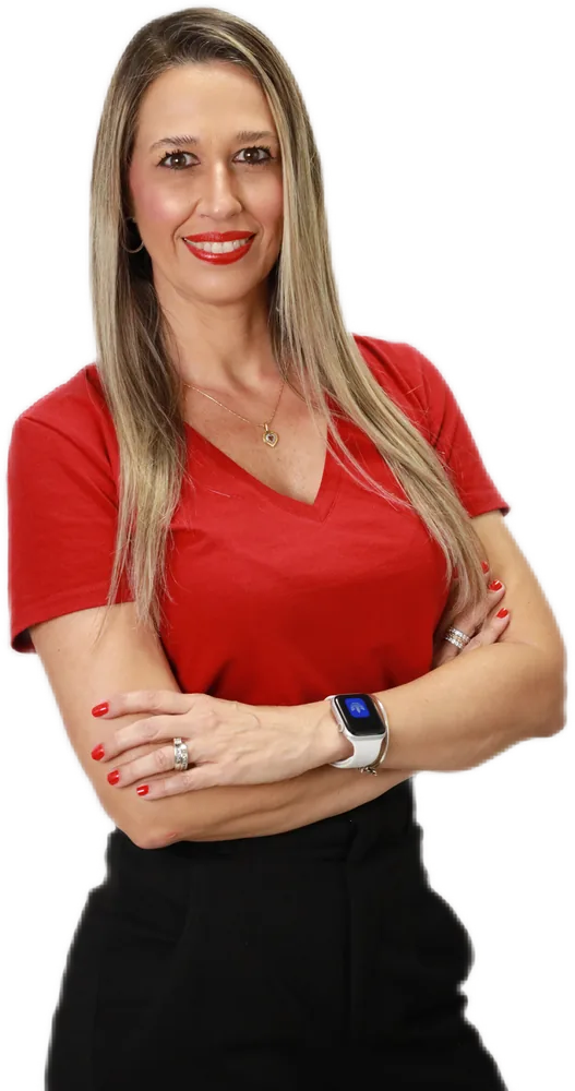 Dani Rebolo with arms crossed